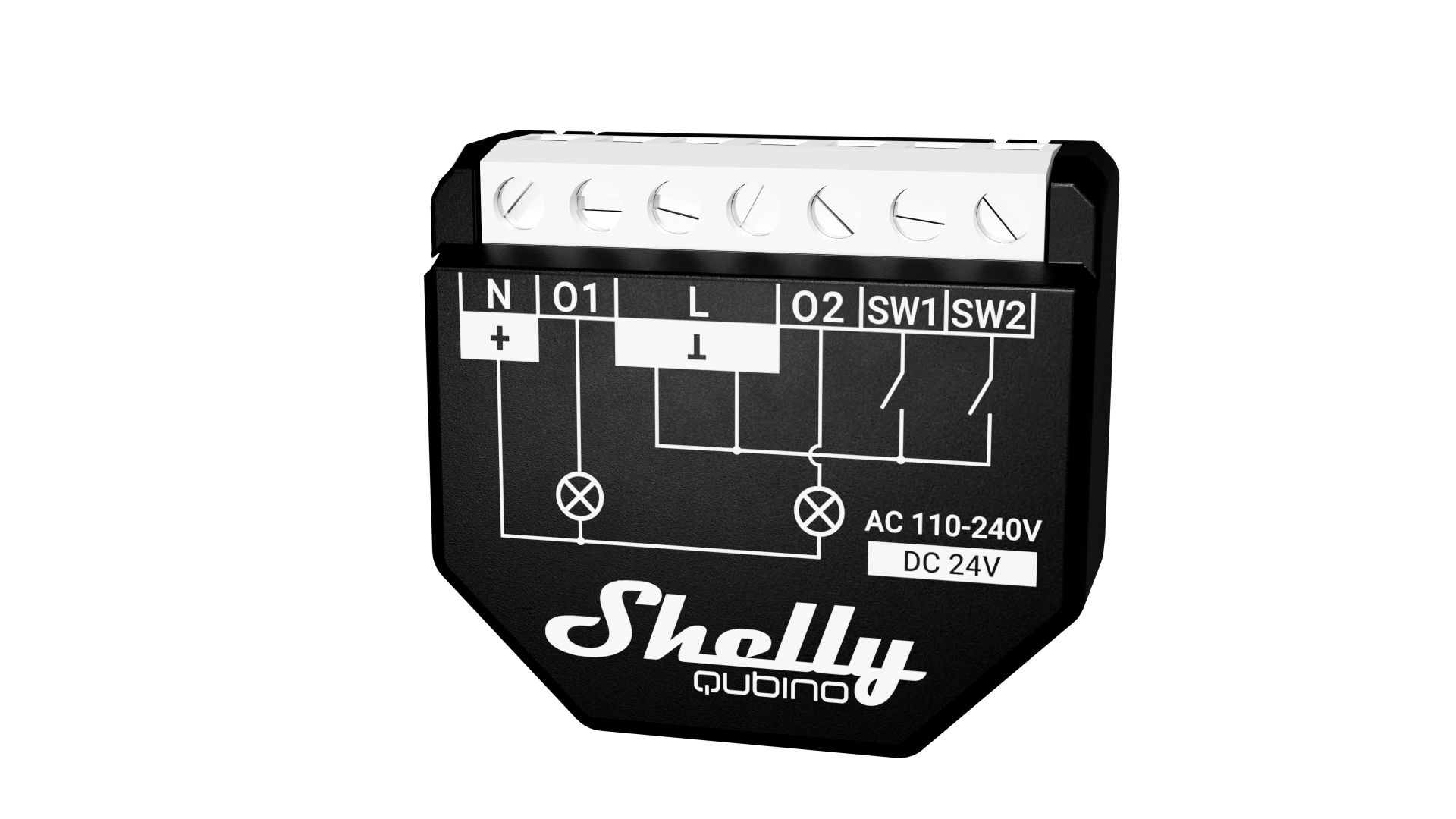 Shelly Unterputz Wave 2PM Relais max. 16A 2 Kanäle Messfunktion Z-Wave