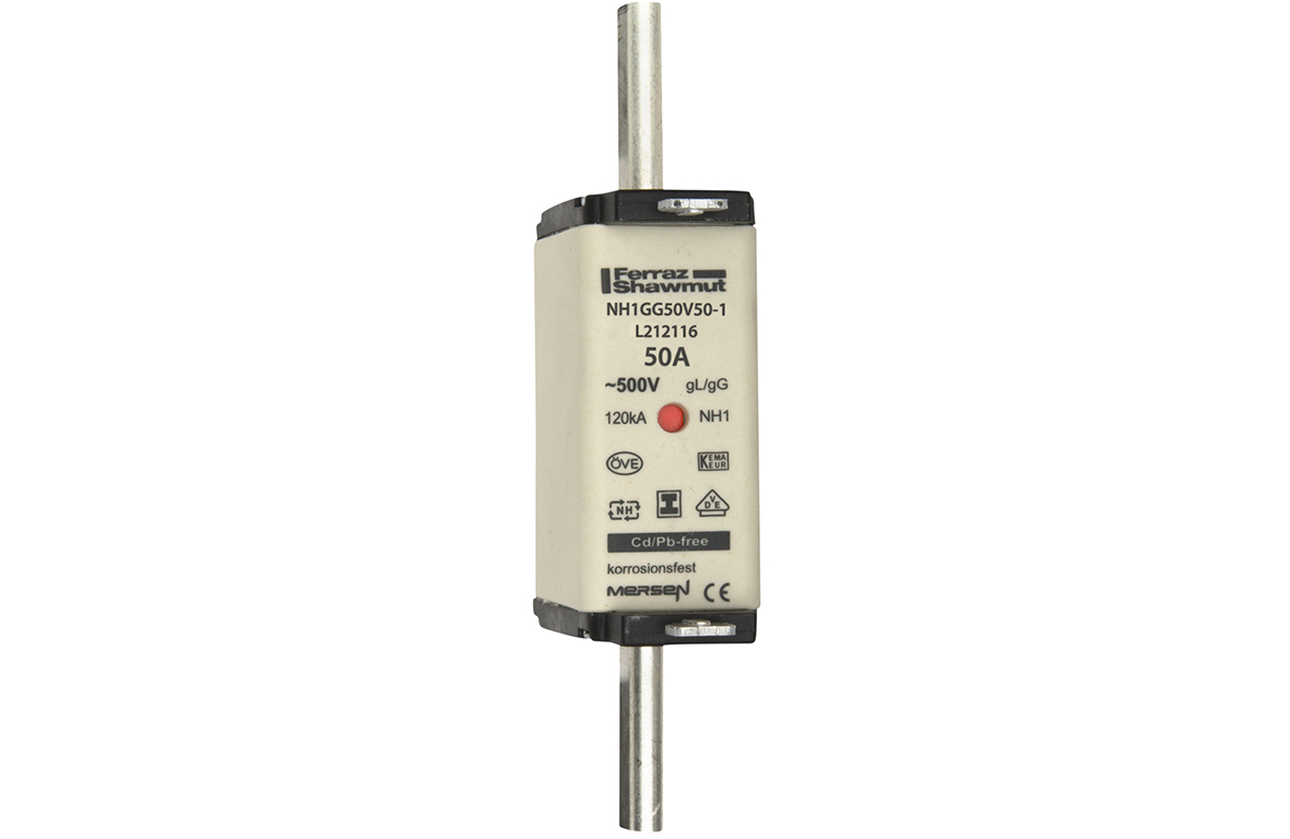 Mersen NH-Sicherungseinsatz SG Gr.1 gG 50A/500V KM NH1GG50V50-1