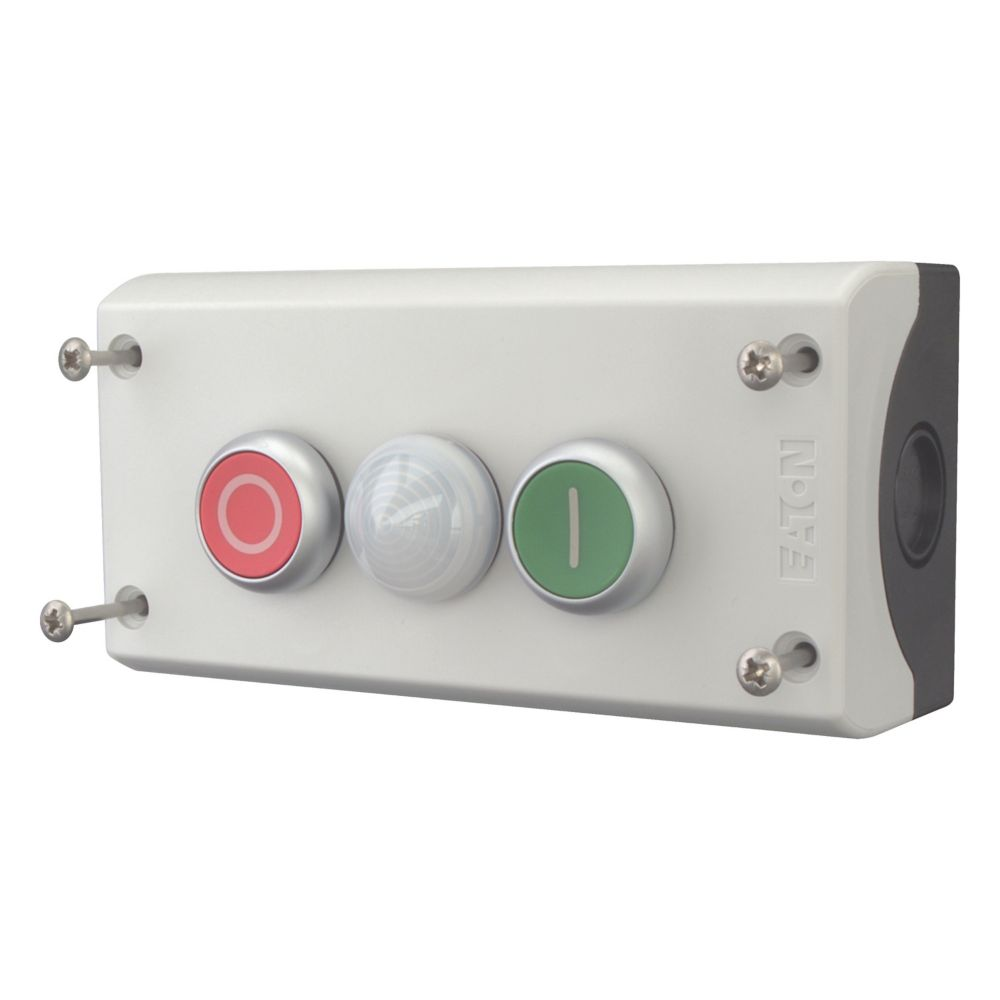 Eaton 2F-Drucktaster 2S2Ö,Aufbau,m.LED M22-I3-M2