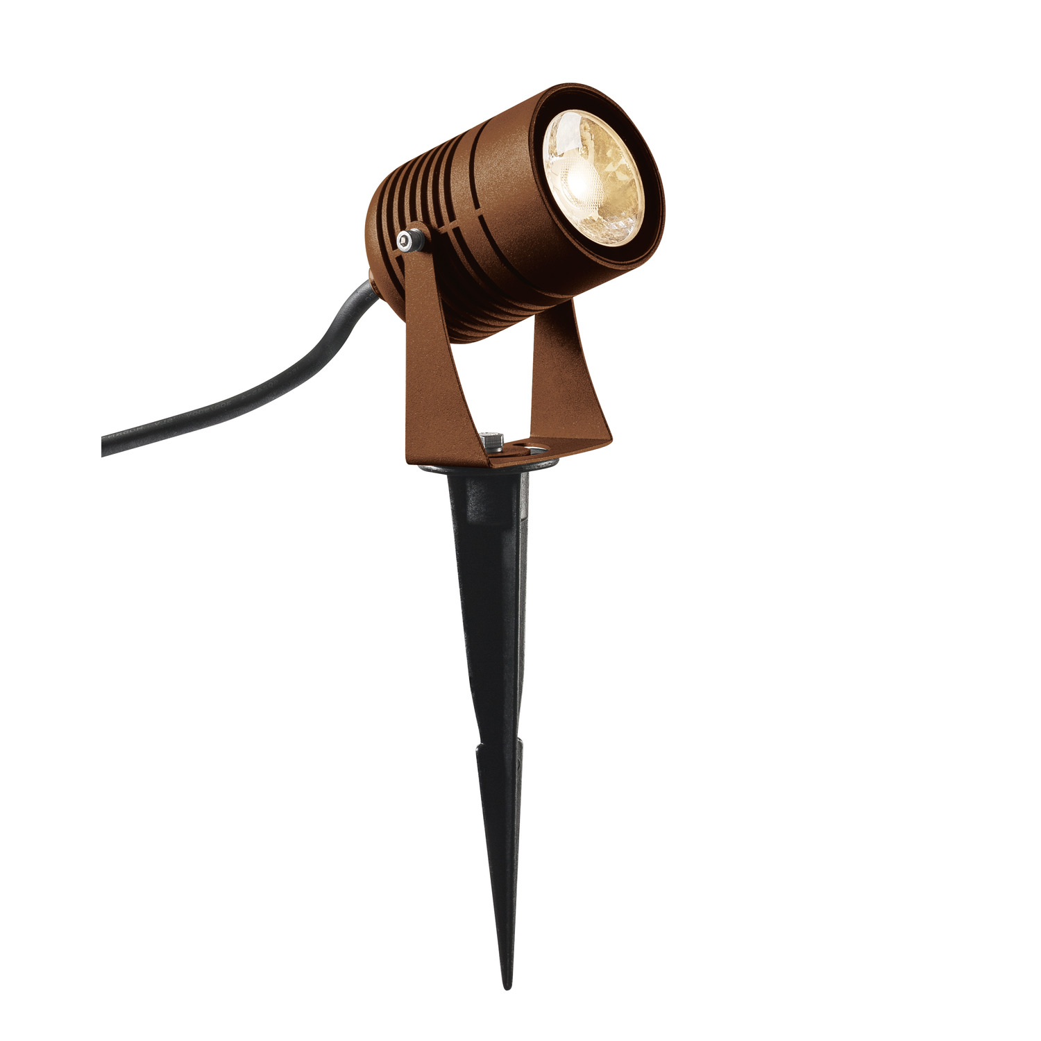 SLV LED SPIKE, LED Outdoor Erdspießleuchte, rost farbend, IP55, 3000K, 40° - 1002203
