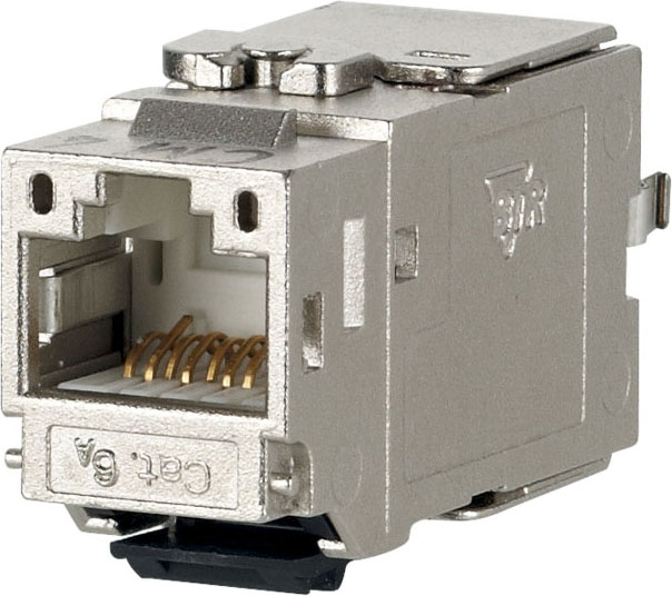 Metz Connect Anschlussmodul C6A RJ45 K 180° Jack TN-C6A-K-Mod-180
