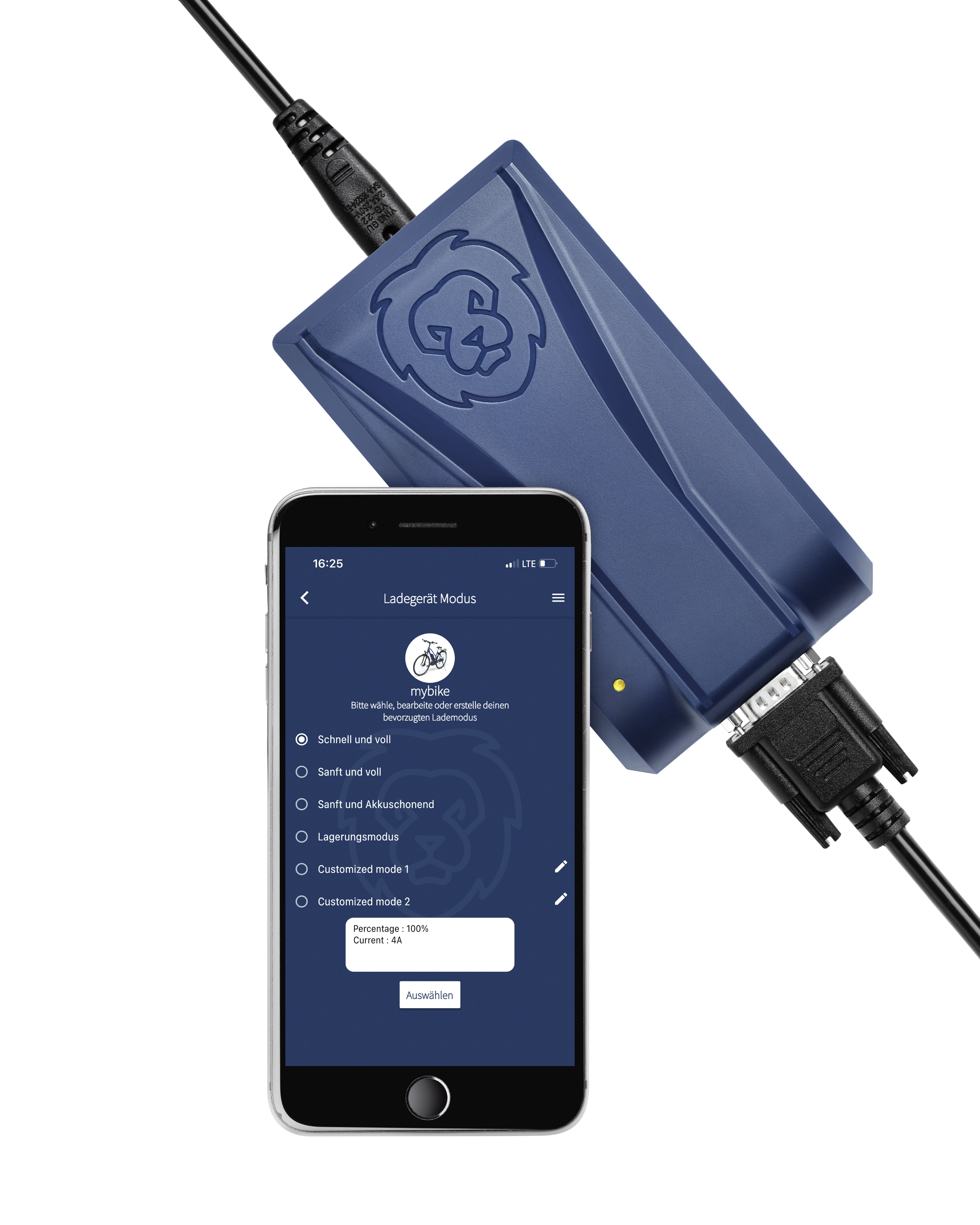 ONgineer Reiseladegerät LiON Smart Charger mit Rosenberger B EU (Eurosteckdose)