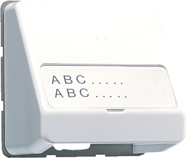 Jung Datenanschlussgehäuse aws Schriftfeld 23x59mm CD 554 WW