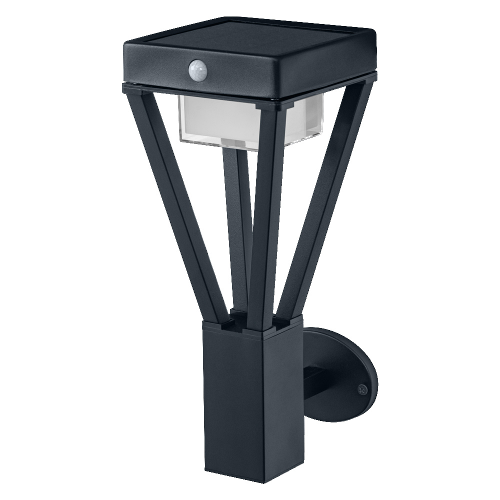 Ledvance LED outdoor wall and bollard light with solar and sensor ENDURA STYLE solar BOUQUET Wall sensor black – 4058075564541