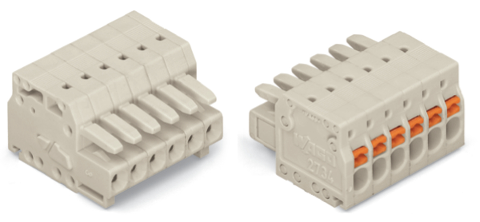 WAGO GmbH & Co. KG 1-Leiter-Federleiste Push-inCAGECLAMP,lgr 2734-104/033-000