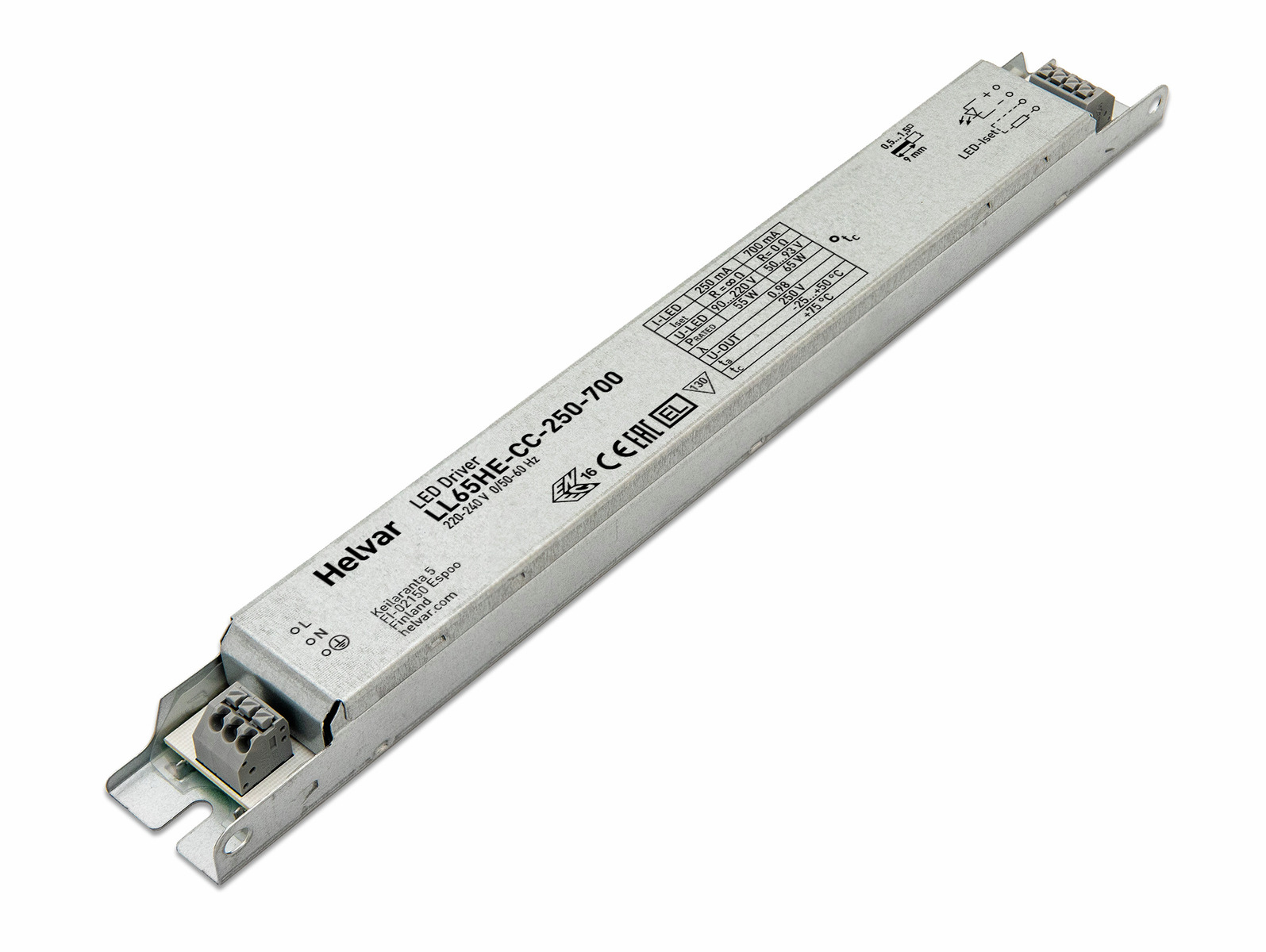 Helvar LED-Treiber LL65HE-CC-250-700 - 5726006