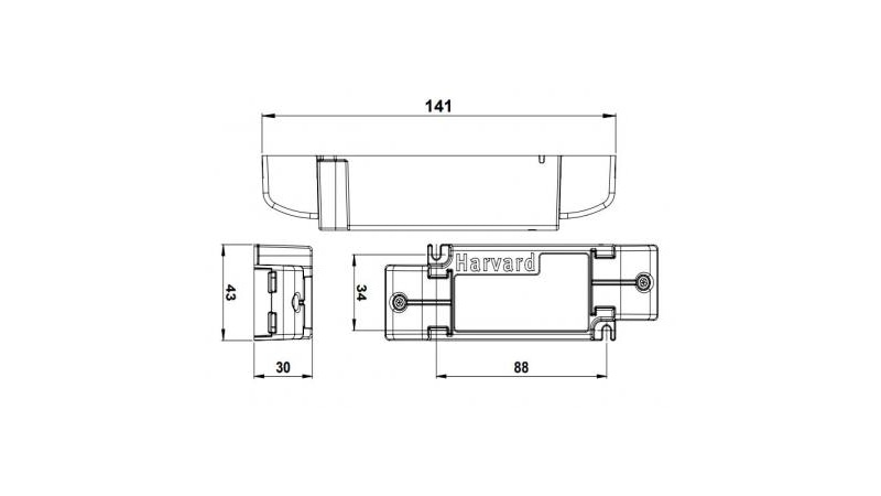 Harvard LED-Treiber CLK10-350P-240-C