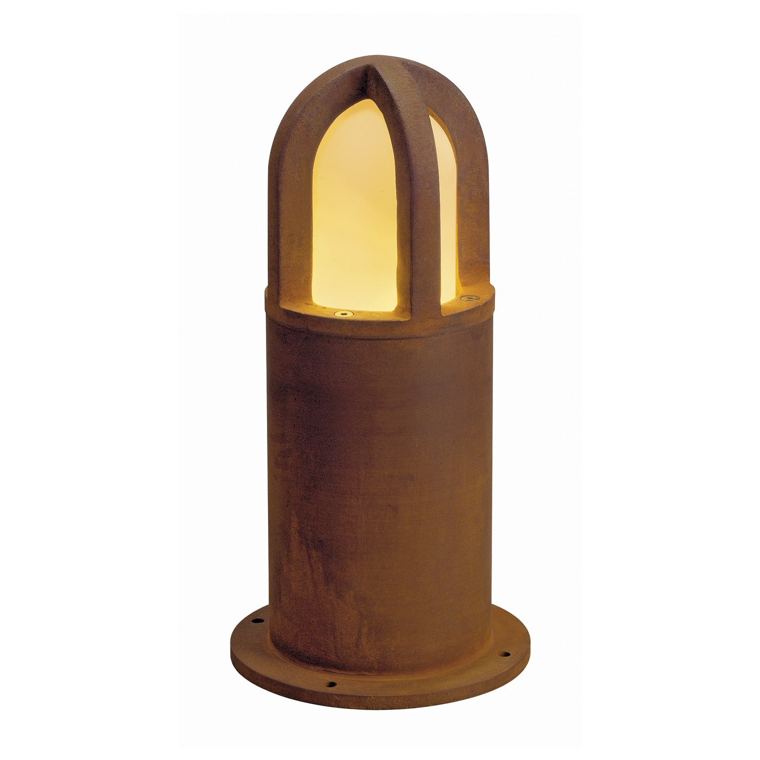 SLV RUSTY® CONE 40, Outdoor Standleuchte, TC-DSE, IP54, rund, stahl gerostet, Ø/H 15/40 cm, max. 11W