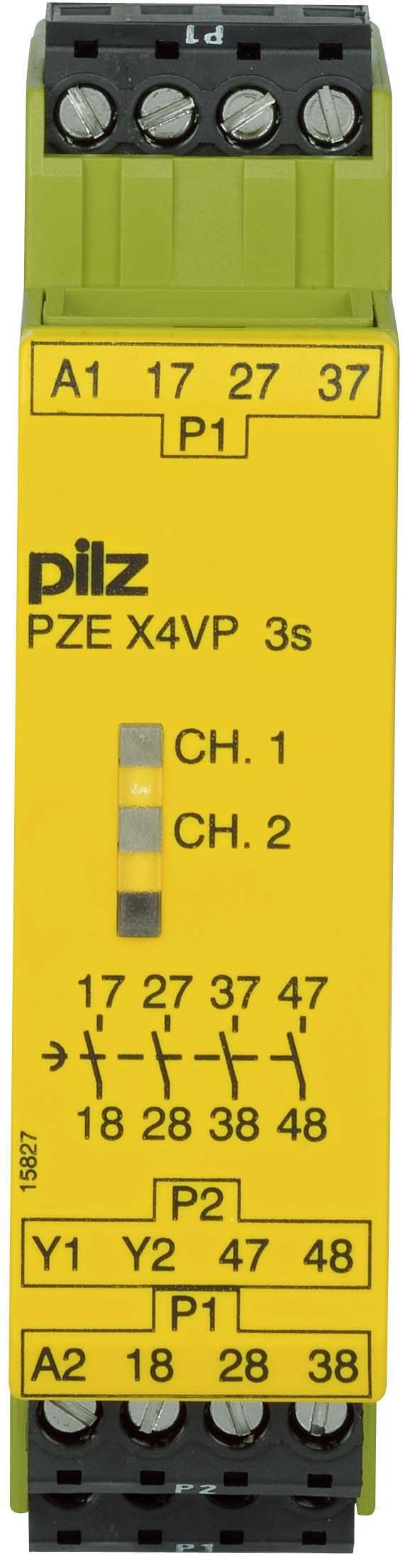 Pilz Kontakterweiterungsblock 24VDC 4n/o fix PZE X4VP 3 #777583