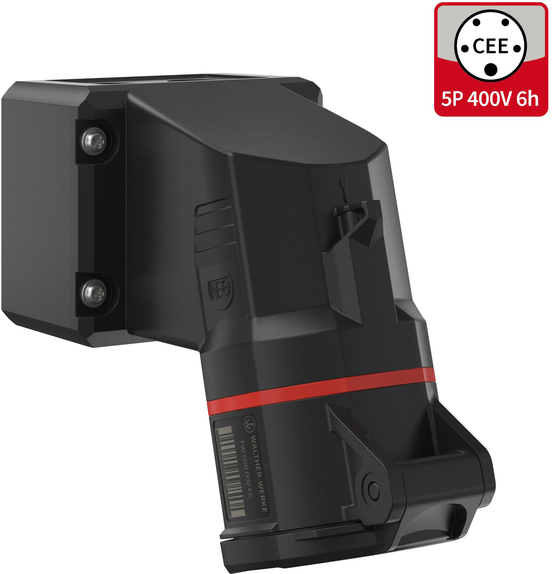 Walther Werke CEE NEO Wandsteckdose 16A 5P 6h IP54 FW111506CC