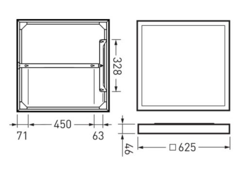 Trilux twenty3 LED surface-mounted luminaire 2350 G3 D PW19 36/29/ML-8MC ET 