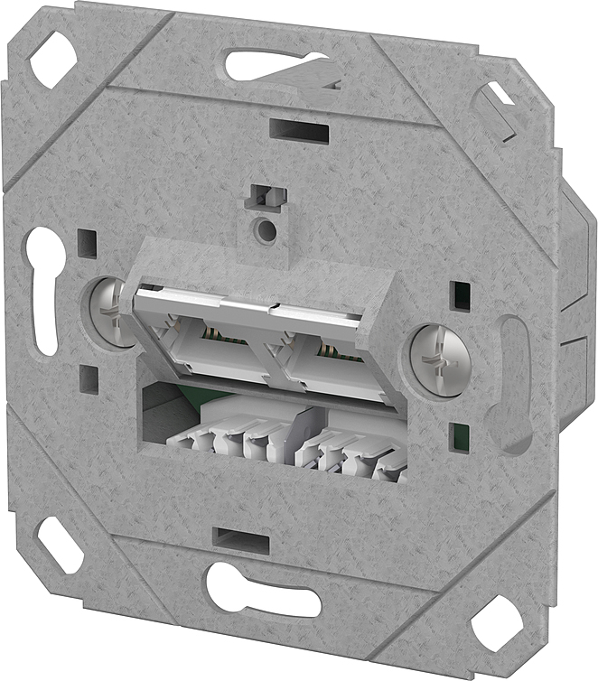 Metz Connect RJ45 Anschlussdose LSA++ UP0 metallisch 130E381200-I