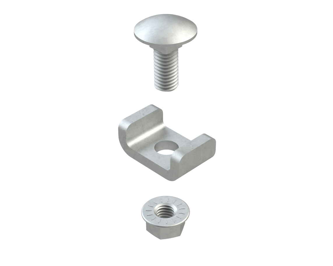 Niedax Gitterrinnenverbinder 6mm, Stahl MTSCO 6 V