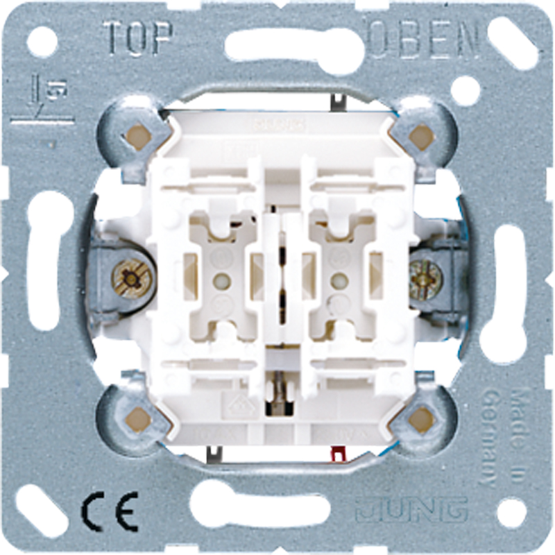 Jung Jalousie-Wippschalter 250V 10AX Taster 1-polig 539 VU - 539VU