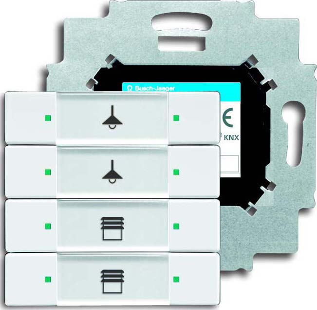 Busch-Jaeger Tastsensor 4fach mit Busankoppler 6127/01-84 - 2CKA006117A0199