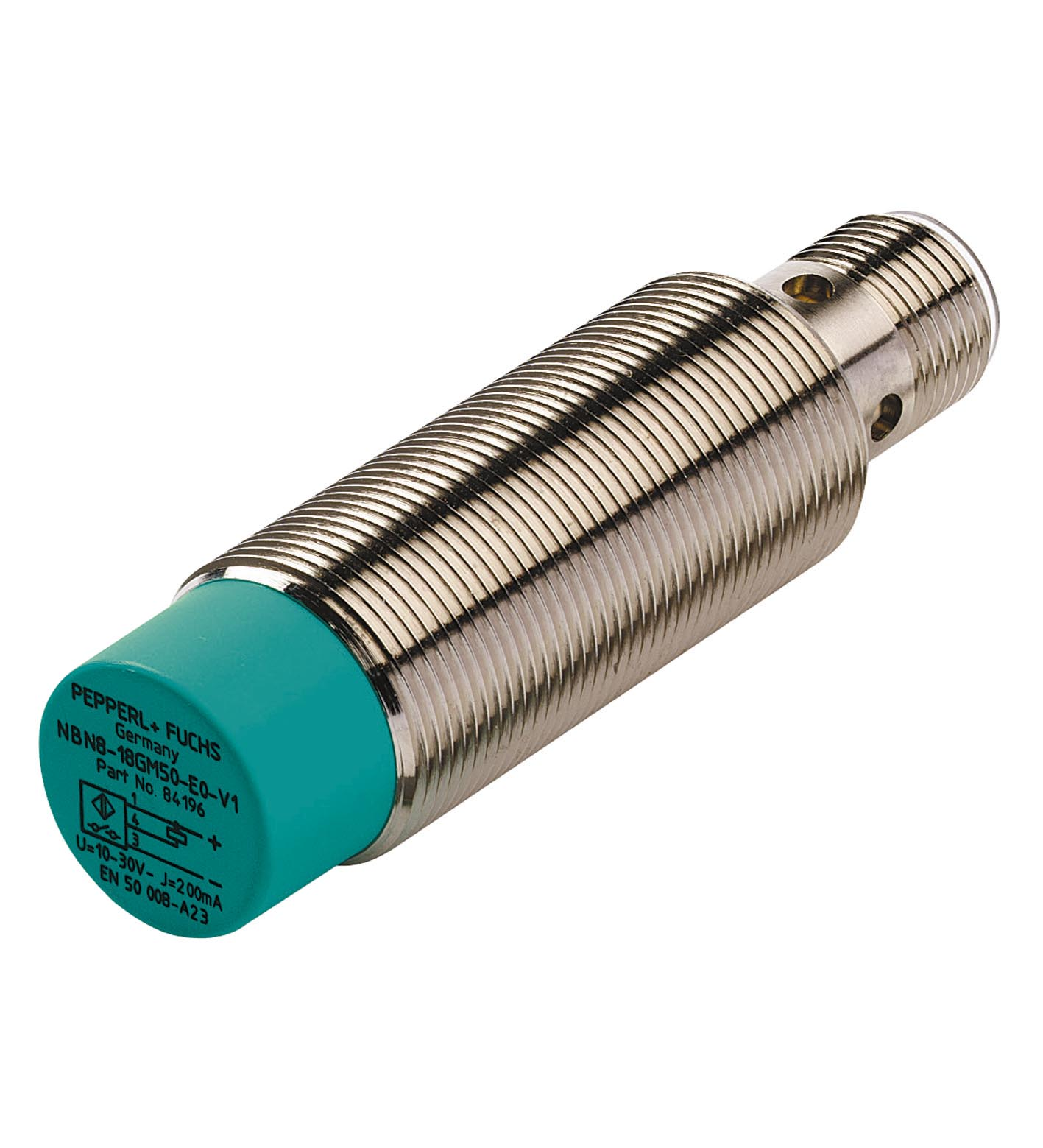 Pepperl+Fuchs Fabrik Sensor,ind.,M18x1,Stecker DC,pnp,sn=8mm,nb NJ8-18GM50-A2-V1