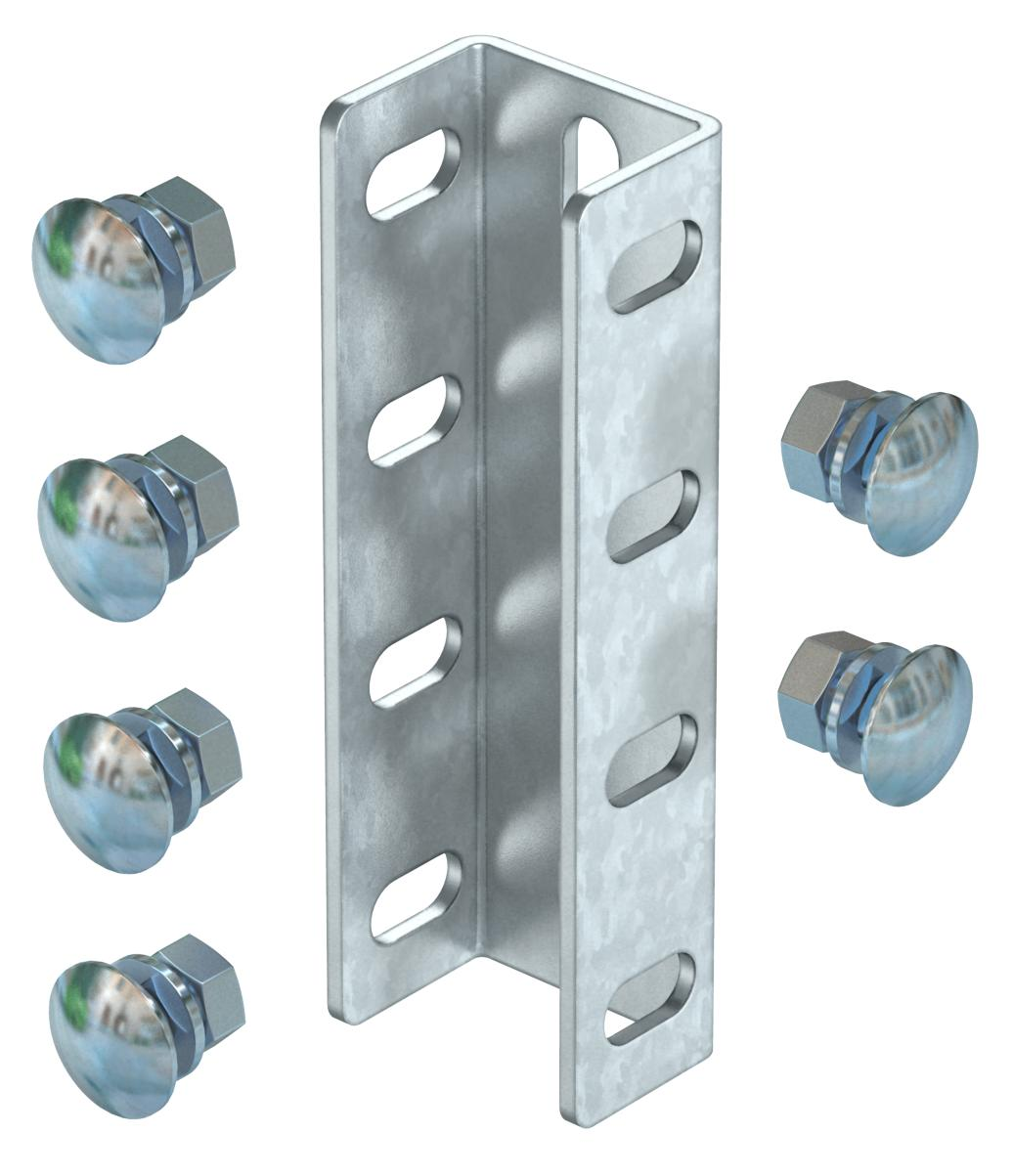 OBO Bettermann Vertr U-Stiel-Verbinder m.Flachrundschrauben VUS 7 FTK LGR günstig online kaufen