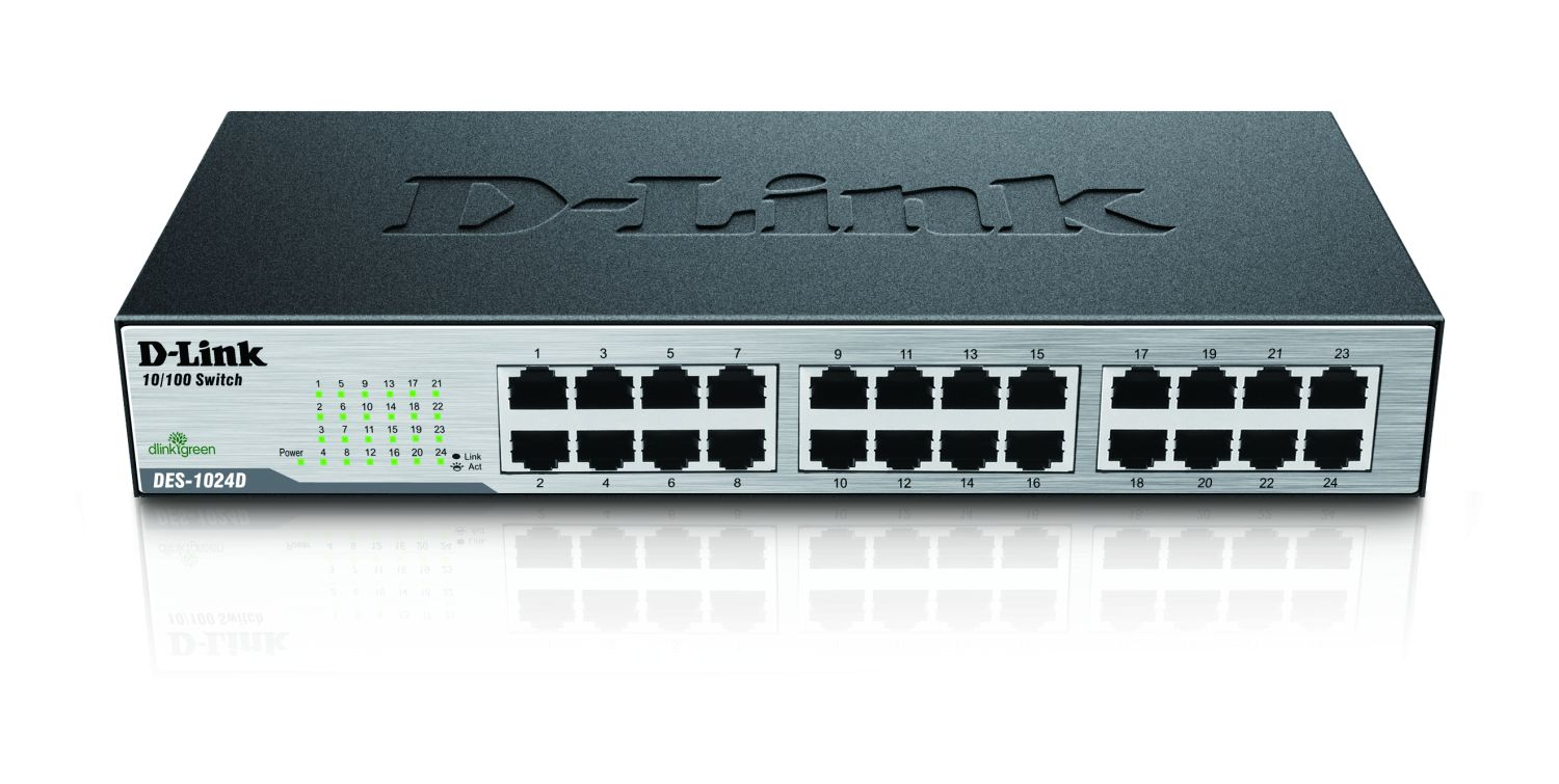 DLink Deutschland 24-Port Ethernet Switch 24x10/100Mbit DES-1024D/E