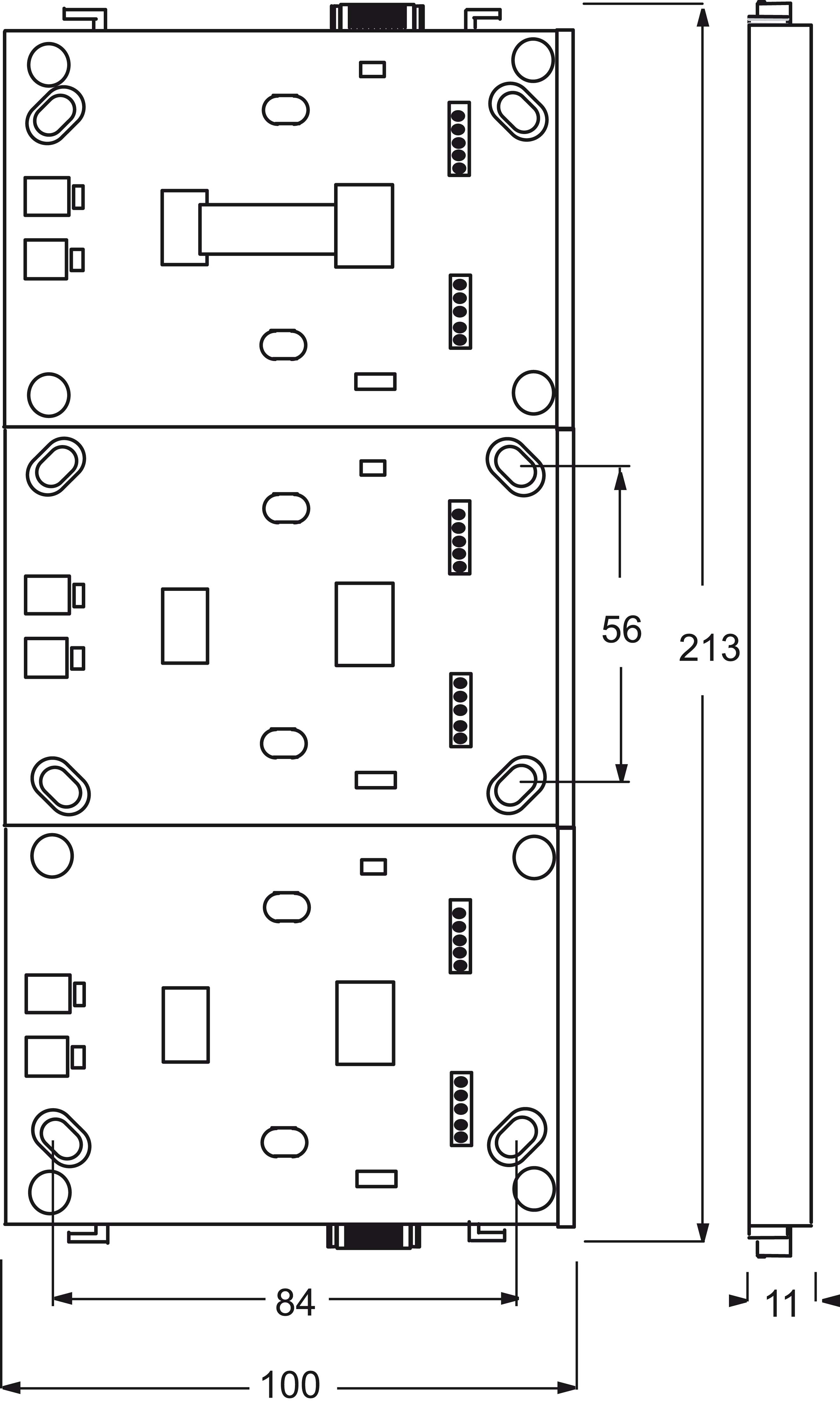 Busch-Jaeger Grundträger 3fach 6346/12-101 - 2CKA006310A0138