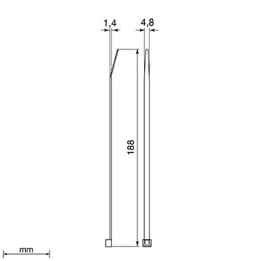 Unex Kabelbinder blau detektierbar 4,8x188 2244DT