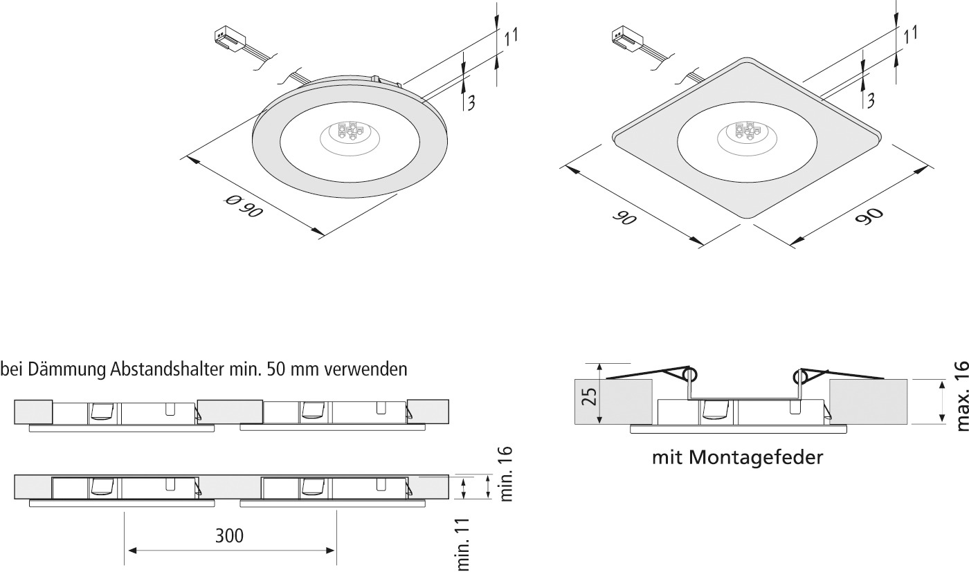 Hera LED-Linienleuchte HO+ 895 mm SlimLiteCSLED18,0Www - 61001292202