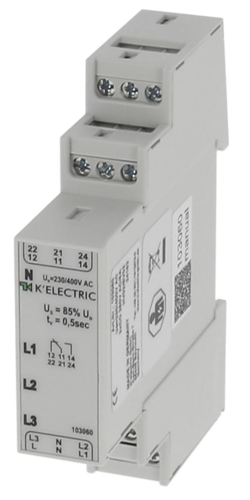 K'electric Unterspannungsmessrelais 3LED, 2Wechsler 10 3060