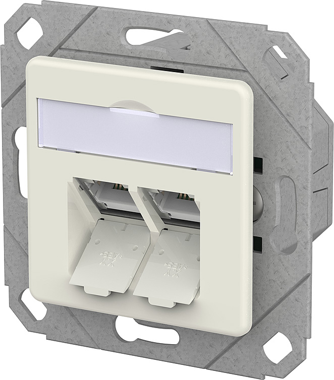 Metz Connect RJ45 Anschlussdose LSA++ UPk reinweiß 130E381102-I