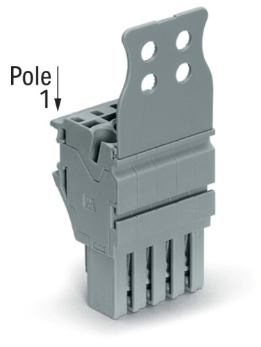 WAGO GmbH & Co. KG 1-Leiter-Federleiste CAGECLAMP,4mm²,gr 2022-110/135-000 - 2022-110/135-000