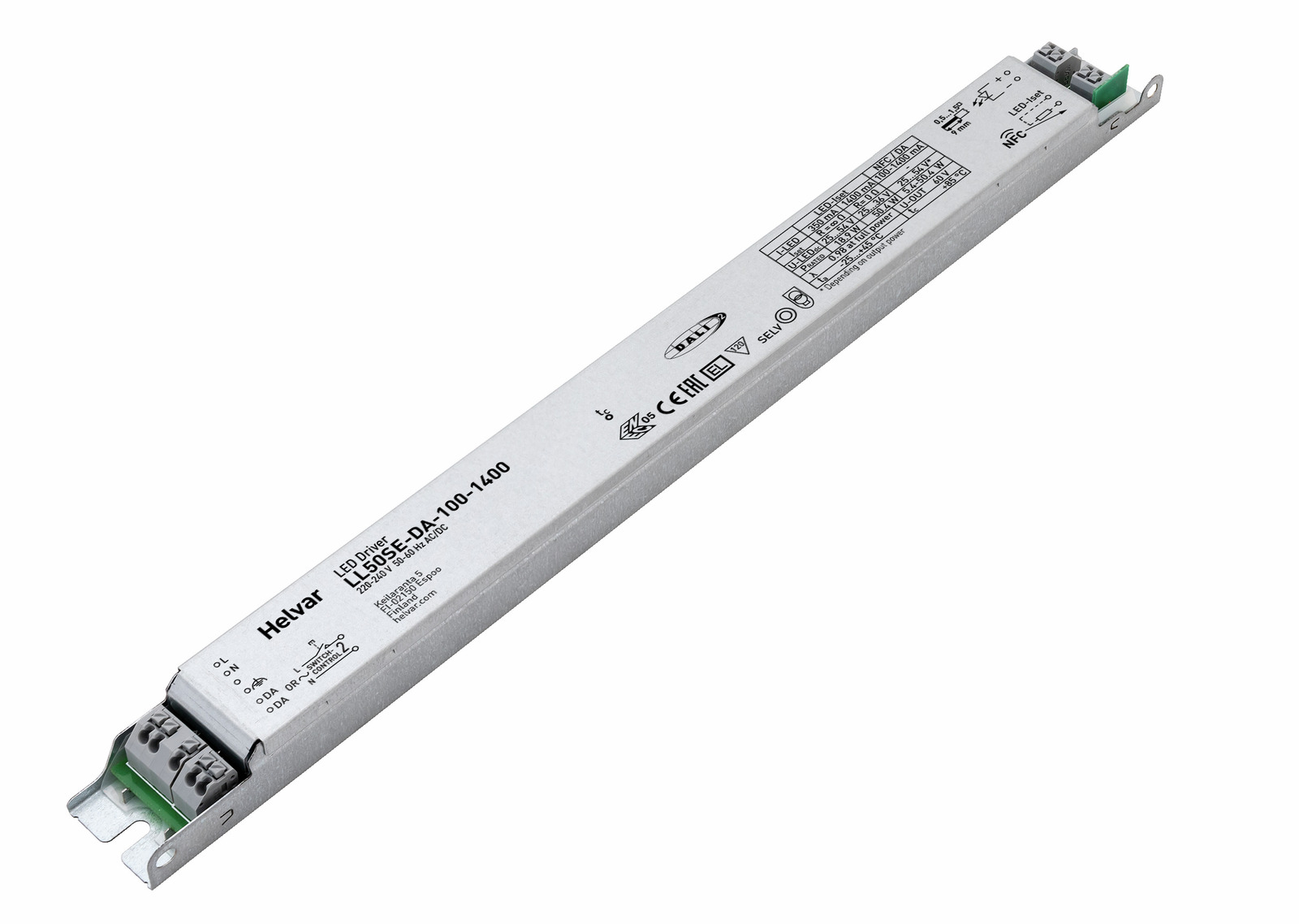 Helvar LED-Treiber LL50SE-DA-100-1400 - 5734006