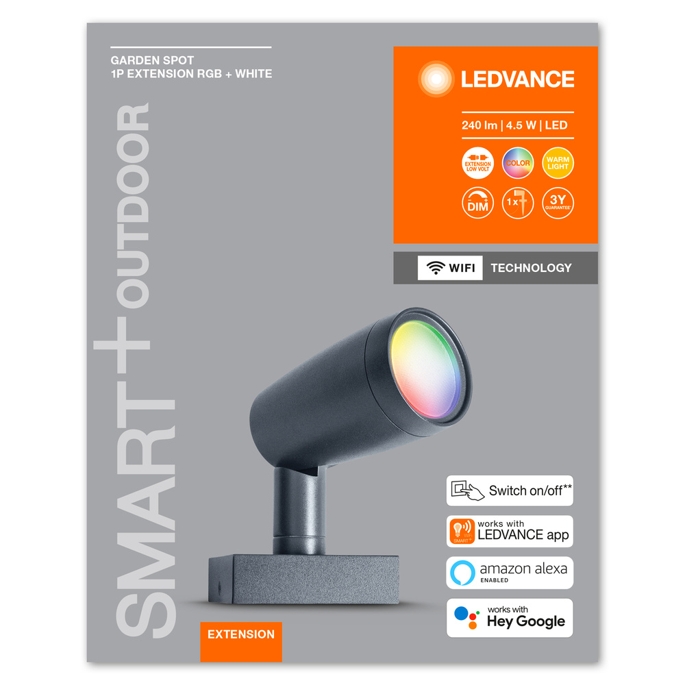Ledvance LED-Außenleuchte SMART+ GARDEN SPOT MULTICOLOR 1 Spot extension