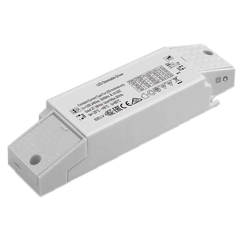 LED_Netzteil_CC_27-40W_700-1050mA_27-38V_dimmbar_Phasenan-/abschnitt DOTLUX LED power supply CC 27-40W 700-1050mA 27-38V dimmable leading/leading edge - 4258-1