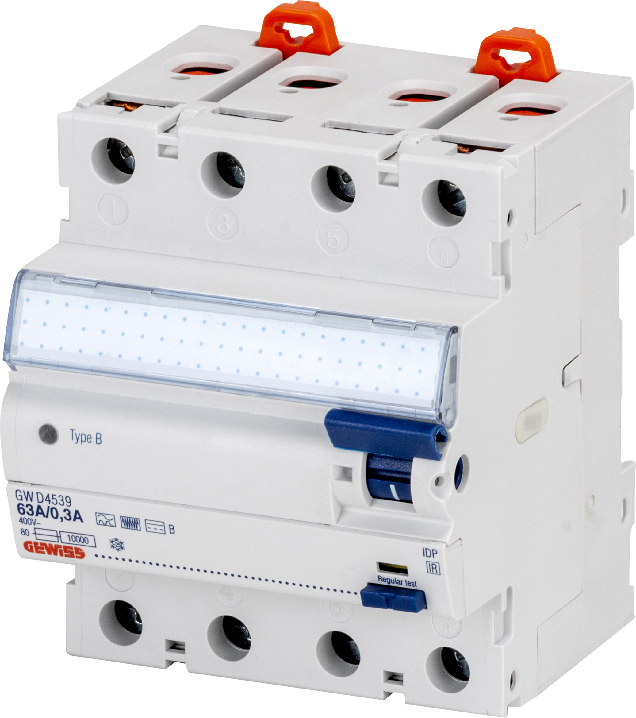 Gewiss FI-Schutzschalter 4-p, 63A GWD4537 Gewiss FI-Schutzschalter 4-p, 63A GWD4537