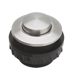 Grothe Klingeltaster rund 11,5mm Knopf V2A, Hülse V2A PROTACT 450 VA