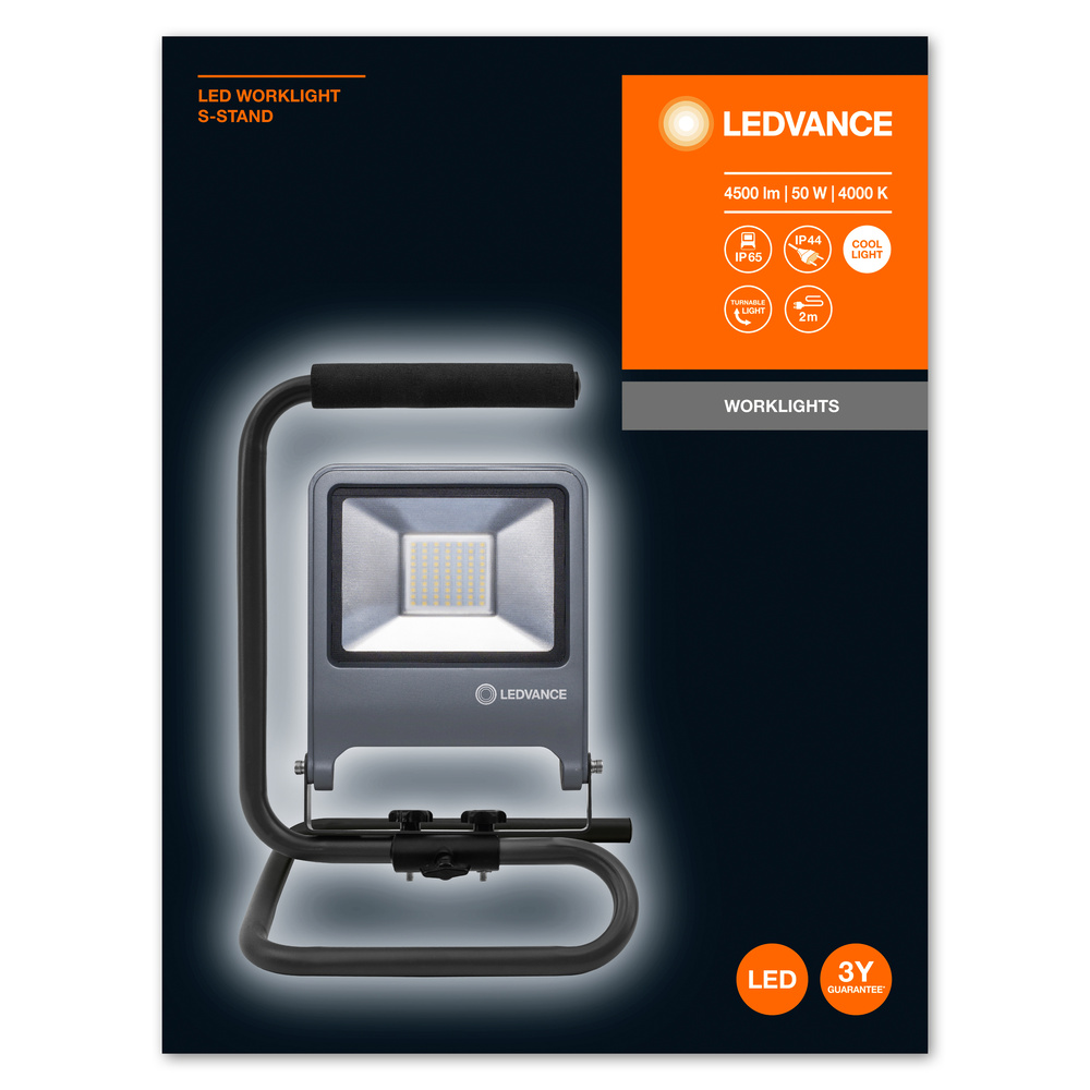 Ledvance LED work light WORKLIGHTS S-STAND 50 W/4000 K