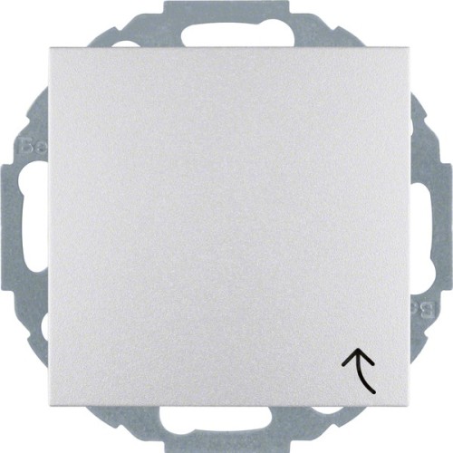 Berker Schuko-Steckd.alu/matt mit Klappdeckel 47441404 - 47441404