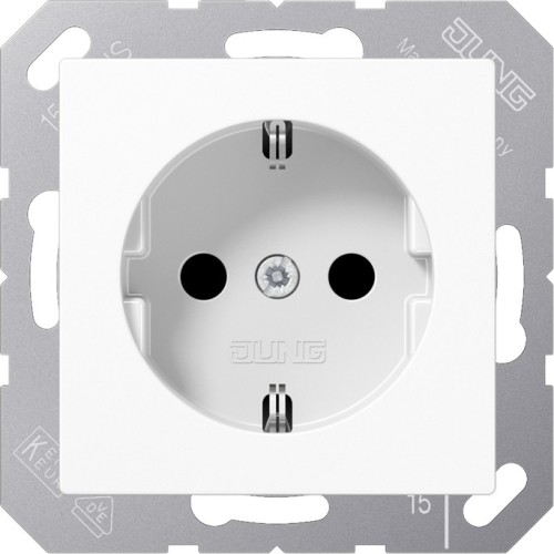 Jung SCHUKO Steckdose 16A 250 V, alpinweiß A 1521 WW - A1521WW günstig online kaufen