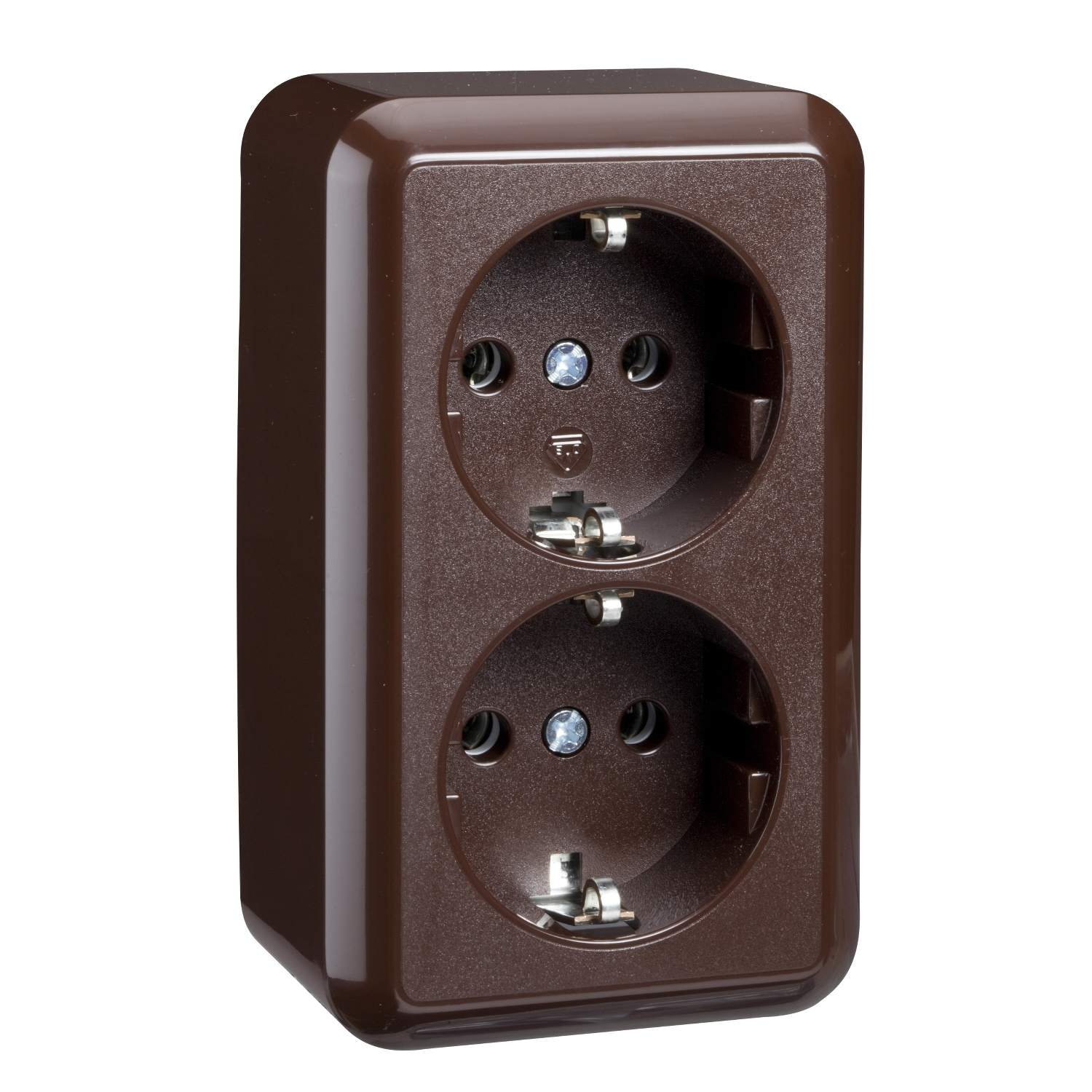 Elso AP-Steckdose 2-fach braun 395402 günstig online kaufen