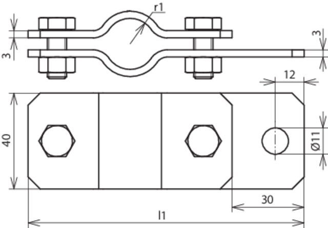 DEHN Erdungsrohrschelle D 21,3mm St/tZn 410 012 - 410012