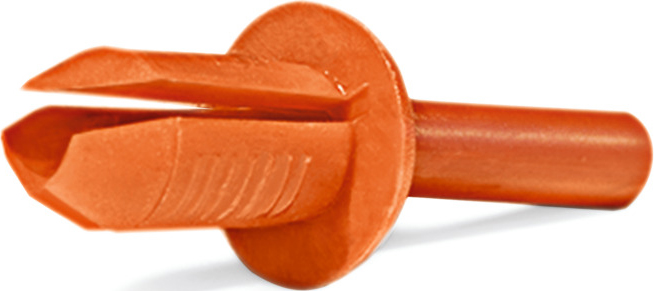 HellermannTyton Spreizniet 6.0-6.4mm PA6 orange HTWD-R6