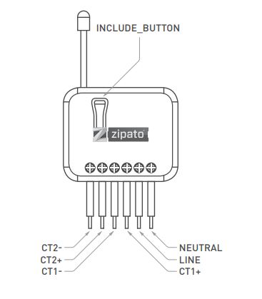 Zipato smart home wireless Module Energy Meter