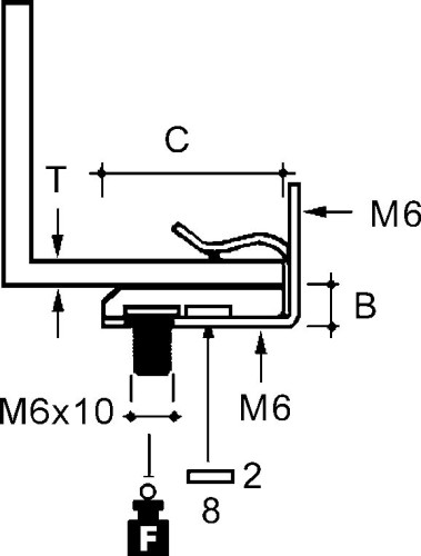 Niedax Flanschkralle EH-814S - EH-814S