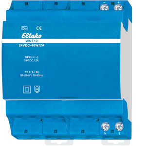 Eltako Weitbereichs-Schaltnetz. 24V DC-48W/2A WNT12-24VDC-48W/2A