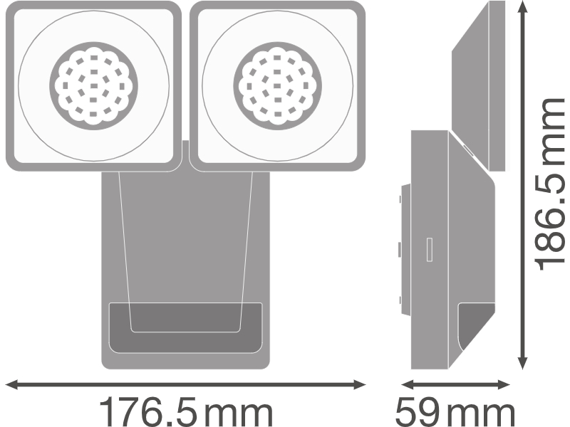 Ledvance LED decorative outdoor luminaire ENDURA PRO SPOT SENSOR 16W 840 IP55 DG