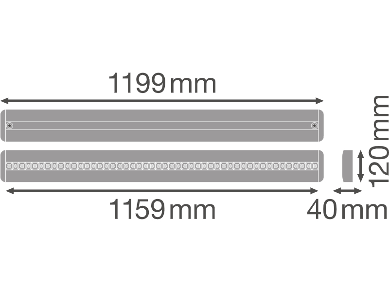 Ledvance LED-Lichtleiste LINEAR IndiviLED DIRECT Zigbee 1200 34 W 4000 K ZBVR  - 4058075521902