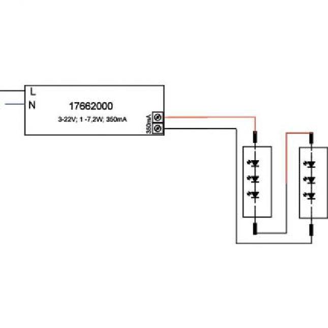 Brumberg LED-Konverter 350mA 1-7,2W Plug&Play - 17662000