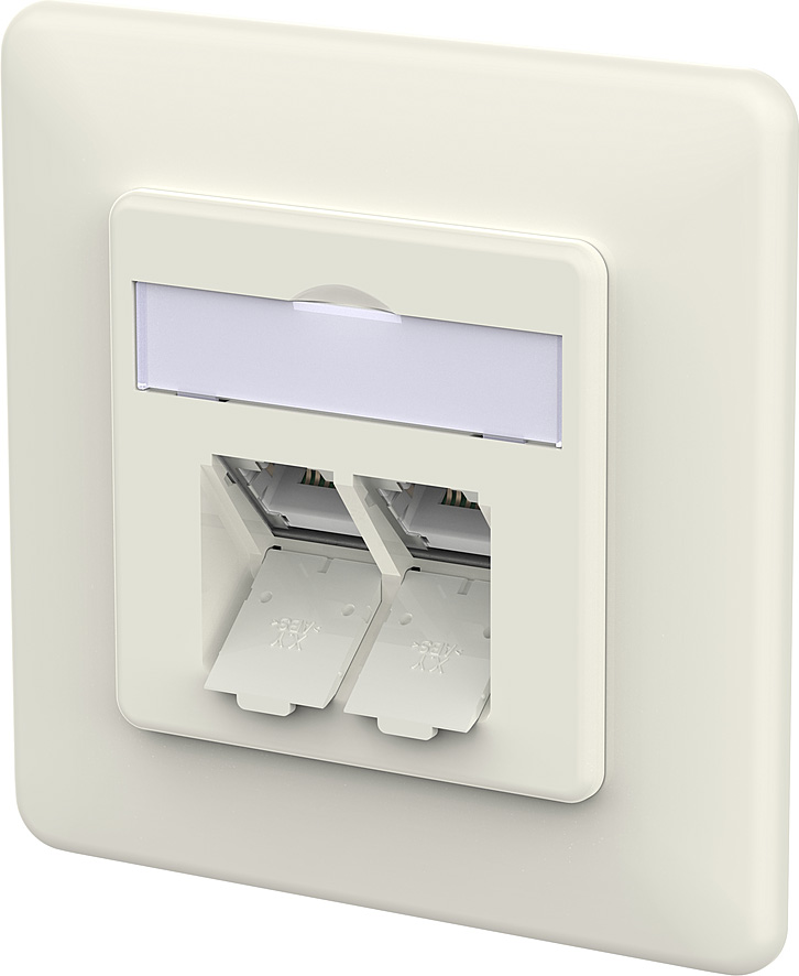Metz Connect RJ45 Anschlussdose IDC reinweiß 130D381002-I