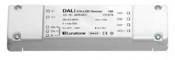 Lunatone Light Management LED-Dimmer DALI 3Ch LED Dimmer CV 16A