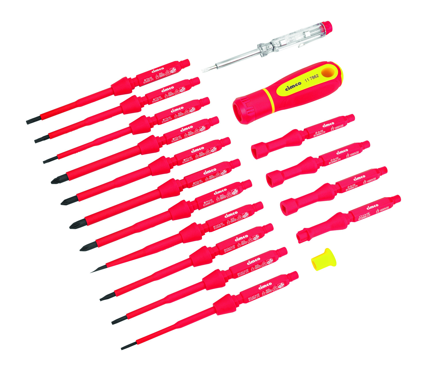 Cimco Werkzeuge Schraub.Wechselklingen-Set VDE, 18-tlg. 117862