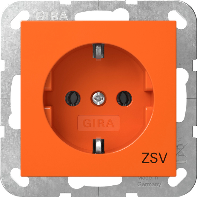 Gira Steckdose ZSV Orange 4188109