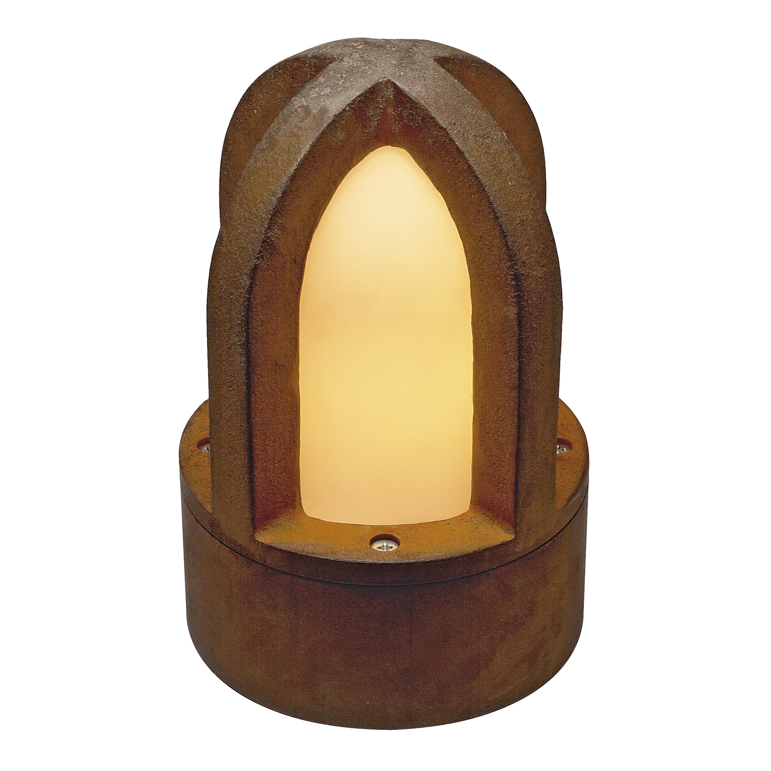 SLV RUSTY® CONE 24, Outdoor Standleuchte, C35, rund, stahl gerostet, Ø/H 15/24 cm, max. 40W, IP54 - 229430